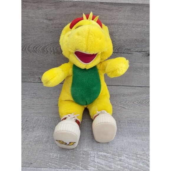 Vintage Barney Friend BJ Plush Dinosaur With Sneakers Stuffed Animal Toy - Picture 2 of 9